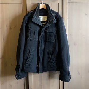 Abercrombie Navy Wool Jacket L